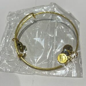 Alex and Ani gold sea horse bangle